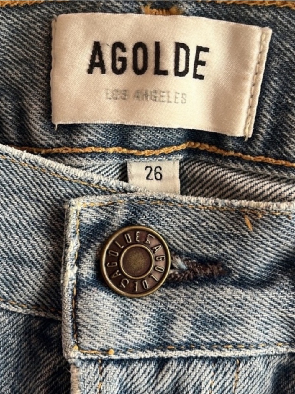 Agolde Riley Crop Jeans Size 26 - Picture 4 of 7